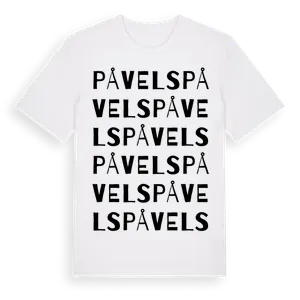 Påvels ordlek t-shirt – ekologisk bomull t-shirt från Pinshirt