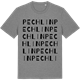 Mid Heather Gray t-shirt med Pechlin ordlek t-shirt