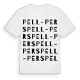 Pell-Pers ordlek t-shirt
