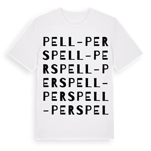Pell-Pers ordlek t-shirt – ekologisk bomull t-shirt från Pinshirt