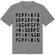 Mid Heather Gray t-shirt med Pepparåsen ordlek t-shirt