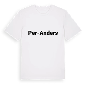 Per-Anders fetstil t-shirt – ekologisk bomull t-shirt från Pinshirt
