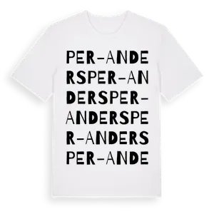 Per-Anders ordlek t-shirt – ekologisk bomull t-shirt från Pinshirt