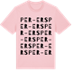 Pink Cotton t-shirt med Per-Ers ordlek t-shirt