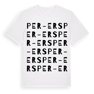 Per-Ers ordlek t-shirt – ekologisk bomull t-shirt från Pinshirt