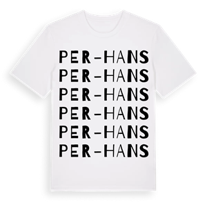 Per-Hans ordlek t-shirt – ekologisk bomull t-shirt från Pinshirt
