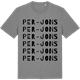 Mid Heather Gray t-shirt med Per-Jons ordlek t-shirt