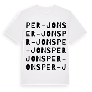 Per-Jons ordlek t-shirt – ekologisk bomull t-shirt från Pinshirt