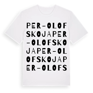 Per-Olofs koja ordlek t-shirt – ekologisk bomull t-shirt från Pinshirt