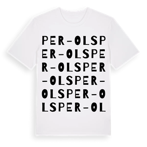 Per-Ols ordlek t-shirt – ekologisk bomull t-shirt från Pinshirt
