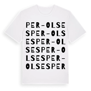 Per-Olses ordlek t-shirt – ekologisk bomull t-shirt från Pinshirt