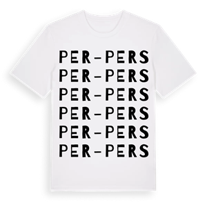 Per-Pers ordlek t-shirt – ekologisk bomull t-shirt från Pinshirt