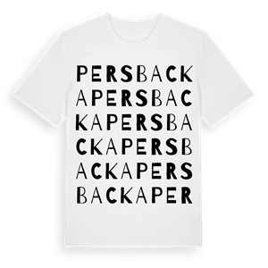 Persbacka ordlek t-shirt – ekologisk bomull t-shirt från Pinshirt