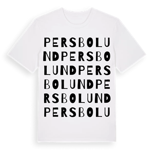 Persbolund ordlek t-shirt – ekologisk bomull t-shirt från Pinshirt