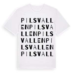 Pilsvallen ordlek t-shirt – ekologisk bomull t-shirt från Pinshirt