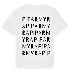 Piparmyra ordlek t-shirt – ekologisk bomull t-shirt från Pinshirt