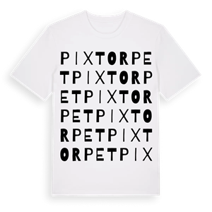 Pixtorpet ordlek t-shirt – ekologisk bomull t-shirt från Pinshirt