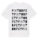 White t-shirt med Pixtorpet ordlek t-shirt