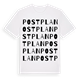 Postplan ordlek t-shirt