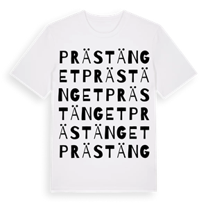 Prästänget ordlek t-shirt – ekologisk bomull t-shirt från Pinshirt