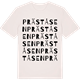 Vintage White t-shirt med Präståsen ordlek t-shirt