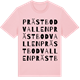 Pink Cotton t-shirt med Prästbodvallen ordlek t-shirt