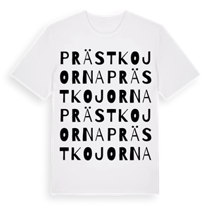 Prästkojorna ordlek t-shirt – ekologisk bomull t-shirt från Pinshirt