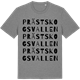 Mid Heather Gray t-shirt med Prästskogsvallen ordlek t-shirt