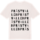 Vintage White t-shirt med Prästvallen ordlek t-shirt