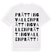 White t-shirt med Prättingvallen ordlek t-shirt