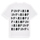 White t-shirt med Pumparbo ordlek t-shirt