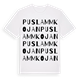 Puslammkojan ordlek t-shirt