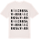 Vintage White t-shirt med Råbergs kvarn ordlek t-shirt