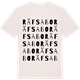 Vintage White t-shirt med Räfsabo ordlek t-shirt