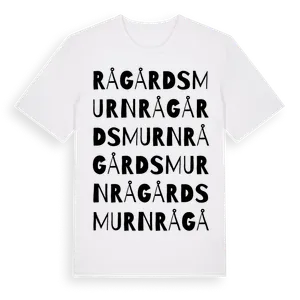 Rågårdsmurn ordlek t-shirt – ekologisk bomull t-shirt från Pinshirt
