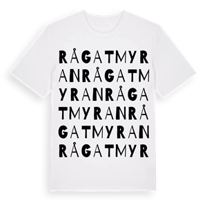 Rågatmyran ordlek t-shirt – ekologisk bomull t-shirt från Pinshirt
