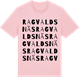 Pink Cotton t-shirt med Ragvaldsnäs ordlek t-shirt