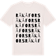 Vintage White t-shirt med Räkåfors ordlek t-shirt