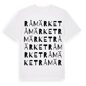 Råmärket ordlek t-shirt – ekologisk bomull t-shirt från Pinshirt