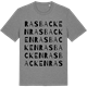 Mid Heather Gray t-shirt med Rasbacken ordlek t-shirt