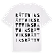 White t-shirt med Rättviks ordlek t-shirt