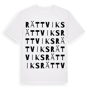 Rättviks ordlek t-shirt – ekologisk bomull t-shirt från Pinshirt