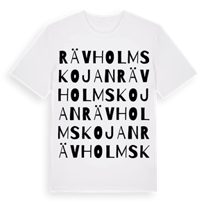 Rävholmskojan ordlek t-shirt – ekologisk bomull t-shirt från Pinshirt