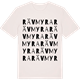 Vintage White t-shirt med Rävmyra ordlek t-shirt