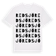 White t-shirt med Redsjö ordlek t-shirt
