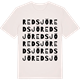 Vintage White t-shirt med Redsjö ordlek t-shirt