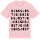 Pink Cotton t-shirt med Regnsjöstugan ordlek t-shirt