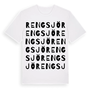 Rengsjö ordlek t-shirt – ekologisk bomull t-shirt från Pinshirt