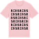 Pink Cotton t-shirt med Rens ordlek t-shirt