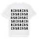 White t-shirt med Rens ordlek t-shirt